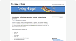 Desktop Screenshot of geologyofnepal.com